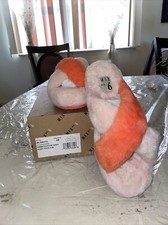 Fuzzy Fur Slippers Pink orange Mix No. 6 Amatta Size 8M Cotton Candy Sorbet