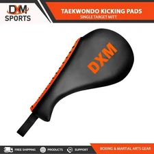 DXM Taekwondo Racket Pad Single Target Karate Kick Strike Floppy Paddle Orange