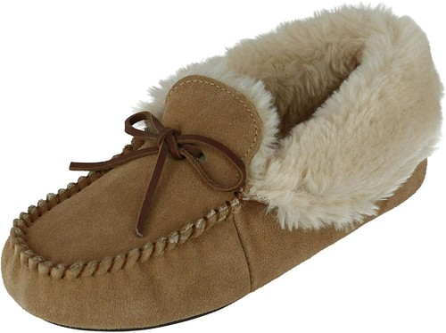 Suede Foldover Bootie Slipper 