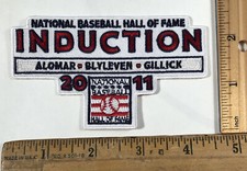 2011 MLB HOF Hall Of Fame Induction Patch Baseball Roberto Alomar Bert Blyleven