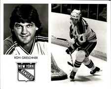 BR62 Rare Orig Photo RON GRESCHNER 1974-90 NEW YORK RANGERS NHL HOCKEY DEFENSE