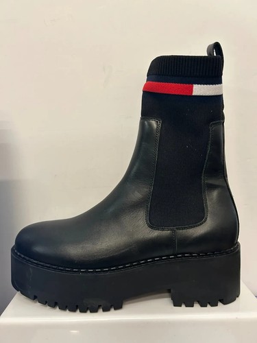 TOMMY JEANS TJW FLATFORM CHELSEA SOCK UK 7 US 8.5 EU 41 REF M289- - Picture 2 of 5