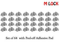 Desktop Anchor Plate for Computer Security Cable Lock "Screw & Pad" 64 Sets NEW