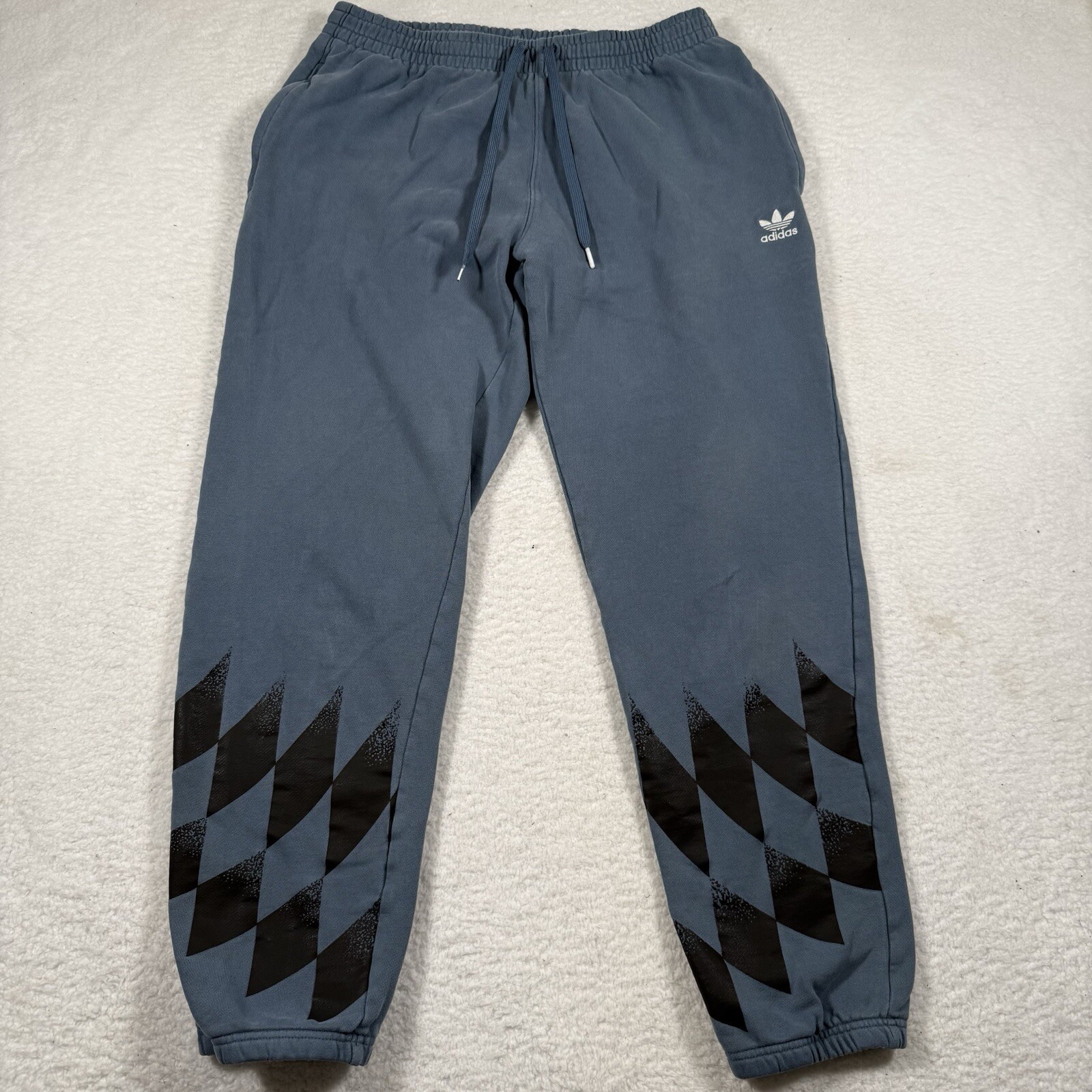 Adidas Rekive Men’s Blue Gym Joggers with Drawstring and Zip Pocket-image