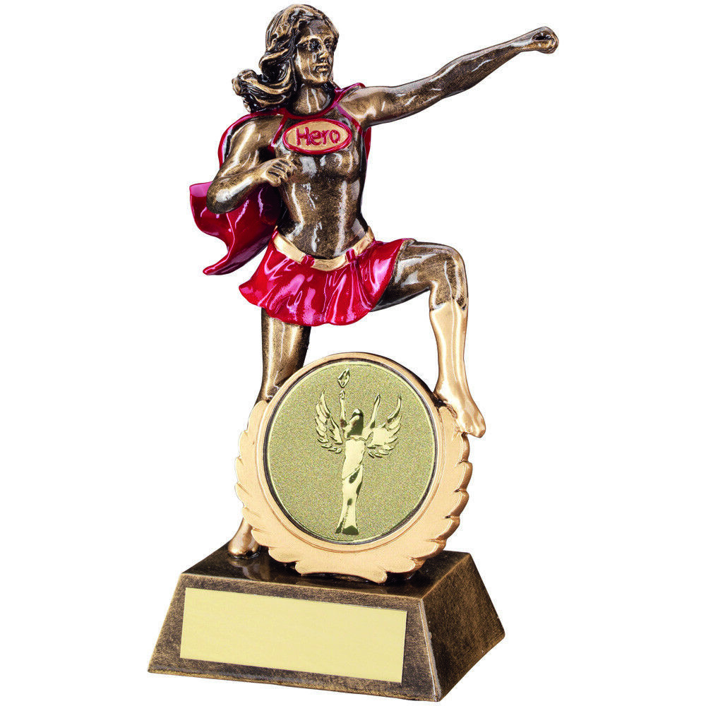 Multisport Female Hero Award Activity Novelty Fun Trophy - FREE Engraving RF548