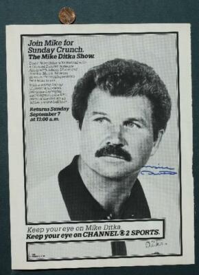 Chicago Bears Coach Mike Ditka signed autographed 1986 TV Magazine