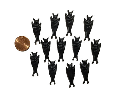 Playmobil,BLACK BATS (12) WITH FOLDED WINGS,BRAND NEW,SCARY,HALLOWEEN