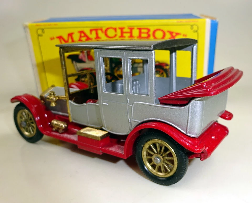 Matchbox Models of Yesteryear Y-07C 1912 Rolls Royce silbermet. top in Box - Bild 3 von 4