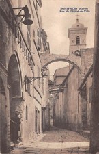 CPA 20 CORSE DU SUD / BONIFACIO / RUE DE L'HOTEL DE VILLE