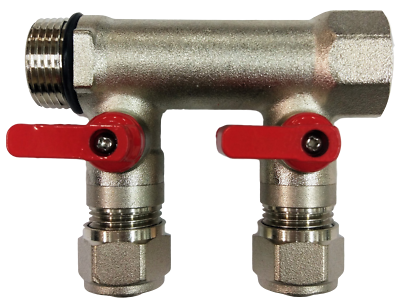 4 Loop Pex Manifold 4-Loop PEX Manifold For Radiant Heat - 1/2