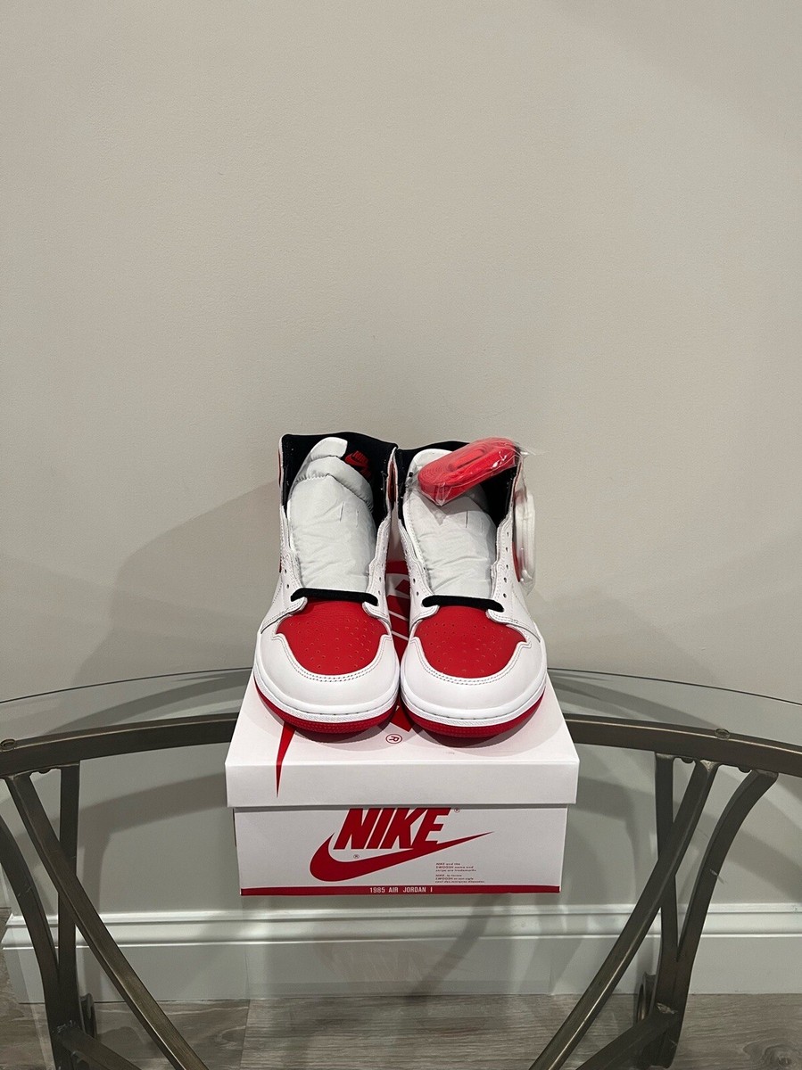 air jordan 1 high og white university red black