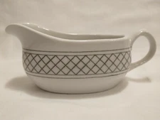 Rare 5.25" x 2.25" Steelite International England Creamer Craft Black White 