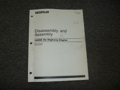 CAT Caterpillar 3406E Highway Engine Disassembly Shop Service Repair Manual 5EK1