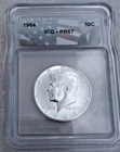 1964 Kennedy US Silver Half Dollar with Kennedy Label PR67 ICG