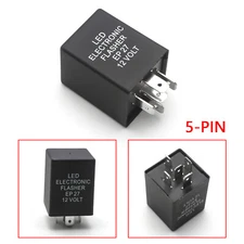 1pc 5-Pin EP27 FL27 LED Flasher Relay Fix For LED Turn Signal Lights Hyper Flash