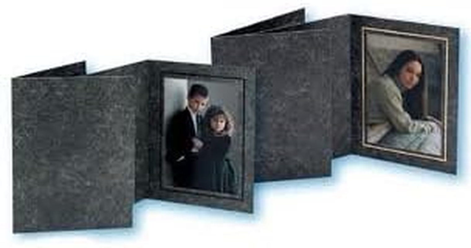 Avanti Photo Folder Black/Gold 4X6 (Box of 100)