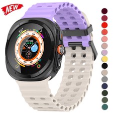 NO Gaps Sport Silicone Band for Samsung Galaxy Watch 7 Ultra 47mm Strap Bracelet