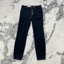 Anthropologie Pilcro Navy Skinny Jeans Women  s Size 26 Button Fly High Rise