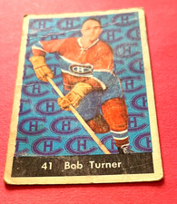 1961 - 62 Parkhurst #41 Bob Turner Montreal Canadiens FILLER