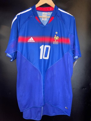 FRANCE ZIDANE 2004-2005 ORIGINAL JERSEY Size L | eBay