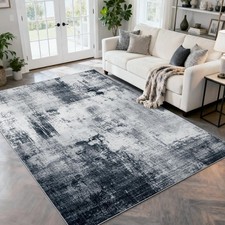 Area Rug 5x7 Living Room Rugs, Modern Abstract Washable Rug,NonSlip Stain Res...