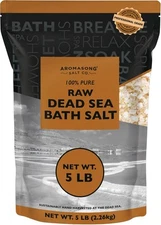Aromasong 5 lbs Raw Dead Sea Salt - Contains All 80 Ounce (Pack of 1) 