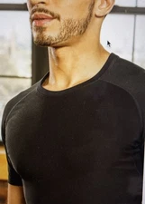 Sweat Shaper Men's Athletic Tee Sauna Compression Tee SWEAT LARGE  NWOT Black