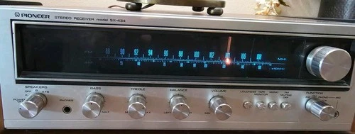 Vintage Pioneer SX-434 Receiver Stereo w’ Antenna TESTED & WORKS (READ light)