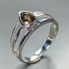 Vintage ring Natural Tourmaline Ring 925 Sterling Silver Size 7 /R468772