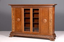 Edler Neorenaissance Bücherschrank Antik Vitrine Herrenzimmer Gründerzeit