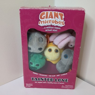 Drew Olivers Giant Microbes Tainted Love STD Plush Herpes Syphilis Clap New