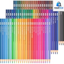 80 Colored Pencils Set Soft Core for Drawing Coloring Sketching Art Supplies