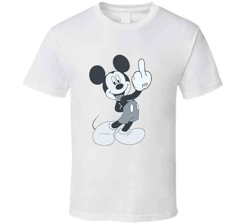 Mickey Fu.. You Middle Finger Funny Joke Vintage Retro Style T-shirt And Apparel