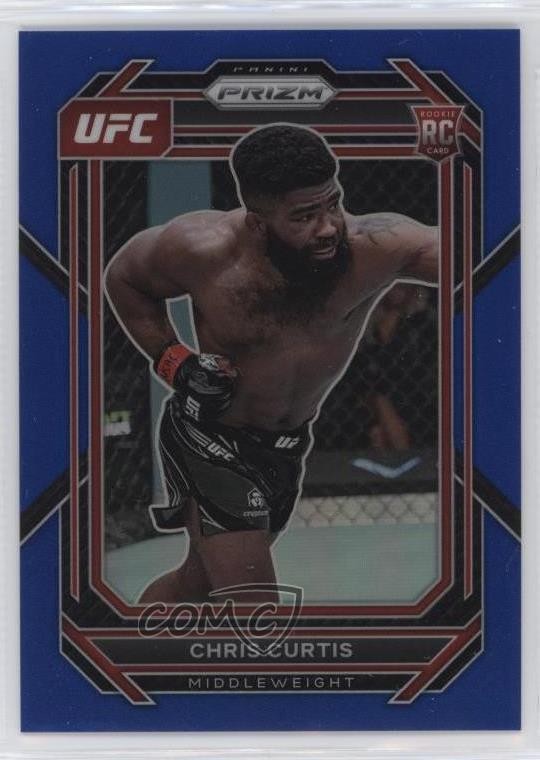 2023 Panini Prizm UFC Blue Prizm 18/175 Chris Curtis #105 2jq