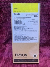 Genuine Epson T6924 Yellow Ink SureColor T3000 T5000 T7000 Date on Box June 2027