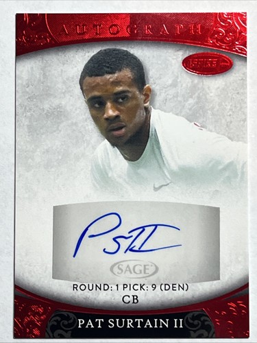 Patrick Surtain II [Red] #ASP-120 2021 Sage Aspire Autographs card