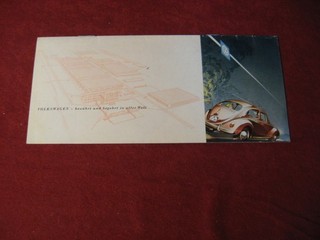 1958 VW Volkswagen Beetle Bug Sales Brochure Booklet Catalog Original Old Book