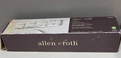 ALLEN + ROTH Willow LED 4-Light Vanity Bar 27  Chrome Finish Modern