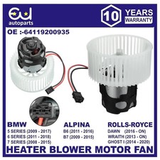 HEATER BLOWER FAN MOTOR FOR BMW 5 6 7 SERIES F07 F10 F11 F12 F13 F06 64119194590