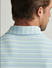 Peter Millar Men's XL Pale Blue Atrium Performance Jersey Polo MSRP 105
