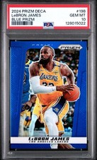 2024 PANINI PRIZM DECA | BLUE PRIZM [#83/149]LeBRON JAMES 198 PSA 10