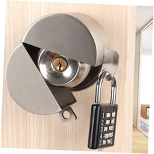 Door Knob Lock, Metal  Apply to Door Lockout Device  Prevents Stainless Steel