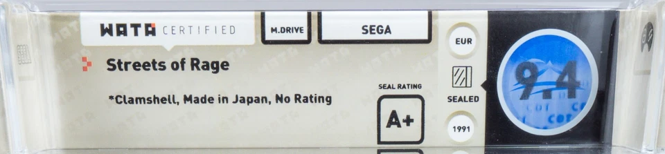 Sega Mega Drive *Streets of Rage* Neu / New WATA 9.4 A+ - Bild 2 von 4