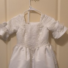 Nicole Bridal Collection Girls White Dress Size 10 F8006 First Communion