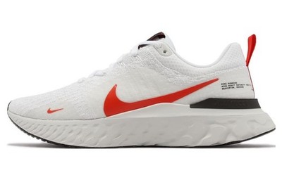 Nike React Infinity Run Flyknit 3 White Light Crimson - DZ3014-100 Size