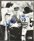 MIKE SINGLETARY & DAN HAMPTON  Signed AUTO 8x10 Photo Chicago Bears BAS COA