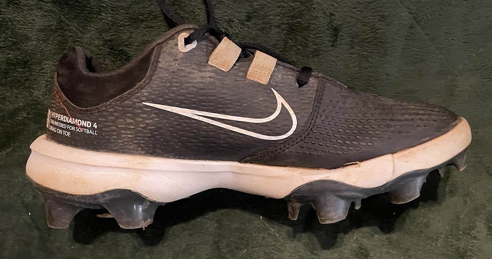 Nike Women's Hyperdiamond 4 Pro MCS Softball Cleats Size 6.5 Black