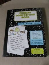 Primary Composition Book, Journal, Unruled Top, .5 Inch Ruled Bottom Half,   