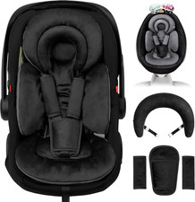 Infant Car Seat Insert With Reversible Support For Baby Head Body Cushion For
