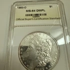 1883-O OBCS MS64DMPL Morgan Silver Dollar